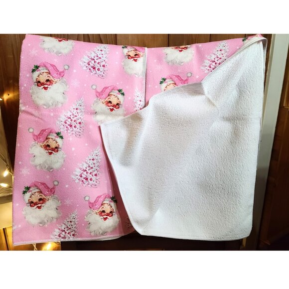 Santa Kitchen Towels Christmas Decor Holiday Xmas Decorations Hand Dish Cloths - Picture 4 of 10